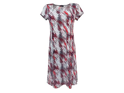 Letní elegantní šaty s krátkým rukávem - vel.40